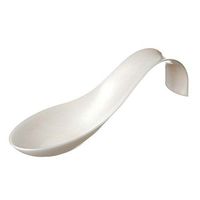 Starplast 078652434177 Gesher Curled Deco Plastic Party Spoon, White