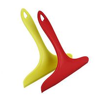 LEYIJU ABS Shower Window Squeegee, Bathroom Mirror Wiper Glass Cleaning Squeegee with Hanging Holes 3pcs,22 x20cm