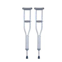 Double Crutches, Underarm Aluminum Alloy Anti-Skid Cane Medical Rehabilitation Crutches, for Fracture Recovery Adjustment and People with Reduced Mobility,Large