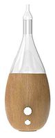 Raindrop Nebulizing Diffuser - Waterless diffuser For Essential Oils Aromatherapy - Wood Base, Glass Top - Fills Big Rooms In Minutes With Organic Aromas - Two Scents by VINEVIDA (Light Wood)