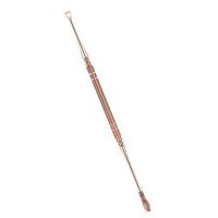 zroven Ear Pick Double-end Digging Ear Spoon Earwax Curette Remover Cleaner Ear Stainless Steel Spiral Earpick Cleaning Tool