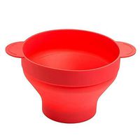 WWSHM Silicone Popcorn Bucket Bowl Microwave Eco-friendly Popcorn Bucket Bowl For Food Snacks (Color : B)