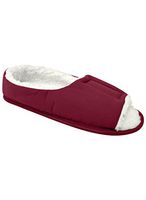 Men's Open Toe Edema Slipper Burgundy X-Large US Women