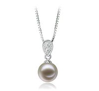 Daria White 7-8mm AAAA Quality Freshwater 925 Sterling Silver Cultured Pearl Pendant For Women