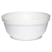 DCC8B20 - Dart Foam Bowls, 8 Ounces, White, Round, 50/Pack