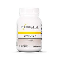 Integrative Therapeutics - Vitamin E - 400 IU Full-Tocopherol Form of Vitamin E - Supports Heart Health & Free-Radical Detoxification - 60 Softgels