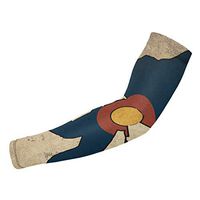 Sincerity First Colorado Flag Bigfoot Vintage UV Protection Cooling Arm Sleeves for Sports Cycling Men Women