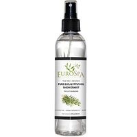 EuroSpa Aromatics Pure Eucalyptus Oil ShowerMist and Steam Room Spray, All-Natural Premium Aromatherapy Essential Oils - Tea Tree Infused, 8oz