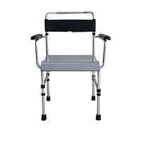 WURE Commode chair elderly disabled pregnant women folding bath chair toilet stool 540 580 830mm