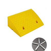 Multi-Function Ramp Pad, Heavy-Duty Car Uphill Pad, Street Curb Car Truck Mobility Wheelchair Disabled Channel (Size : 50 40 17cm) (Color : Yellow, Size : 504017CM)