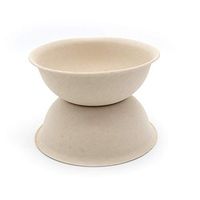 Nino Disposable Bamboo Food Bowl | Biodegradable, Made by 100% Bamboo Fiber Chemical Free | Eco Friendly Natural Quality Sustainable Round Brown | 300ml (100 PCs)