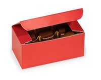 CakeSupplyShop Set of 10-1/2 lb. Gloss Candy RED Wedding Party Favor Boxes 5.5" x 2.75" x 1.75"