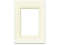 PA Framing, Double Mat, 5 x 7 Inches Frame for 3.5 x 5 Inches Photo Art Size - Cream Core/Ivory Upper and Inner Mat
