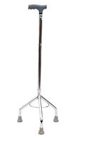 Three Legs Cane Aluminum Right Hand Walking Adjustable Stick Lightweight Silver, Unique New