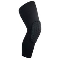 Hunputa Upgrade Version Basketball Knee Pads, Compression Kids Adult Pads Crashproof Volleyball Football Cycling Long Leg Knee Sleeves Protector Gear