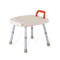 Non-Slip Disabled Rotary Bath Chair/Elderly Safety Bath Stool Safety Non-Slip Shower Seat Aluminum Safe and Disabled Wheelchair Bench - Load 136kg (Color: White) Comfortable