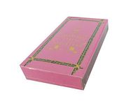 The Joy of Light Designer Matches Pagoda Pink on Embossed Matte 4" Collectible Matchbox