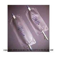 Uro-Safe Disposable Vinyl Urinary Leg Bags-Size: Medium Style: Semi-Transparent Front and Back Connector: Twist Drain Valve Capacity: 18 fl oz ( 500 ml) Dimensions: 13" x 4" (33 x 12.4 cm) - UOM = Each 1