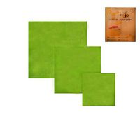 terbklf Bee's Wrap Assorted 3 Pack, Eco Friendly Reusable Beeswax Food Wraps, Sustainable, Zero Waste, Plastic Free Alternative for Food Storage - 1 Small, 1 Medium, 1 Large (Green)