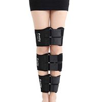 Hcwlxjy Leg Corrector Belt Correction Straightening Adjustable Authentic Bandages to Correct O- Type Legs X-Type Legs 3 Kits Available Form Correction Band,Black,L