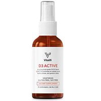 Vitalifi Vitamin D3 Active with Vitamin K2 MK7 (MenaQ7) - Clinically Proven Dosages to Support Healthy Brain, Cardiovascular Health, Balanced Inflammatory Response & Superior Calcium Absorption