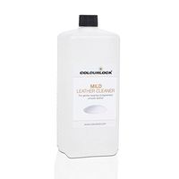 COLOURLOCK Mild Leather Cleaner for cleaning car seats, furniture suite, sofa, settee, upholstery, jackets and bags (1 Litre / 33.8fl oz) with Free Foam Dispenser Bottle