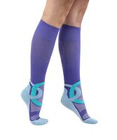 ATN SportsEdge Knee High Compression Socks- Class II (20-30 mmHg), Performance Purple - XX-Large