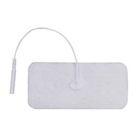 3B Scientific W63213 Comfort-Stim Elite White Spunlace Electrodes, 3.75" Length x 1.75" Width