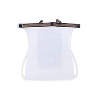 Nicknocks Portable Silicone Food Storage Bag Freezer Bag， Food Storage Bags，Seal Food Containers， 1 Pcs Reusable Silicone Food Storage Bags Stand up Freezer Airtight Seal Food Containers