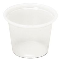 Pactiv Plastic Souffle Cups, 1 oz, Translucent, 5000/Carton (PCTYS100)