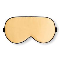 Maxfeel 100% Pure Silk Filled Eye Mask Sleeping Mask Sleep Masks Sleep Masks Sleep Aids Soft and Smooth Solid Colors Hand Washable Big Size 22 * 10cm (Champange)