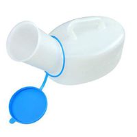 NHFF Urine Bottle, Re-useable Portable Urinal with Tube Old Man Chamber Pot Male Urinal Chamber Pot Bedpan Bed Urinal Pot Hospitalization (Color : White, Size : 250120140mm)