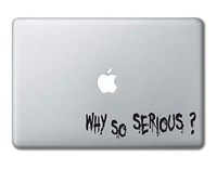 Why So Serious Joker Batman Printed Clear Vinyl Decal Sticker Compatible with Apple MacBook Pro Air 11" 12" 13" 15" All Years Laptop Trackpad Keyboard (11", 12" Macbook)
