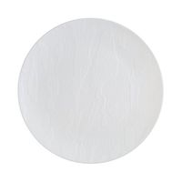 Posh Setting Harmony Collection 40 Pack China Like Wood Pattern, White Plastic 7" Salad/Appetizer Plates Fancy Disposable Dinnerware