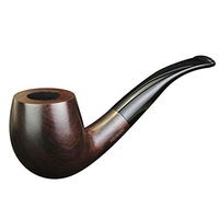 FULUSHOU Ebony Tobacco Pipe, Simple Atmosphere Tobacco Pipe 3