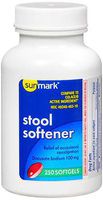 Sunmark Stool Softener Softgels - 250 ct, Pack of 2
