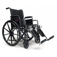 E&J Advantage Wheelchair - 18" x 16" Fixed Full Arm, Elevating Legrest - 3H010110