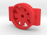 shapeways Unofficial Varia Bicycle Taillight Saddle Bag Clip Mount for Mounting Rear Light to Saddlebag Reflector Strap, Red Processed Versatile Plastic