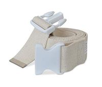NYOrtho Plastic Buckle Gait Belt - Adjustable Machine Washable Strong and Durable Cotton Material Latex Free, Natural, 54"