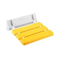 Firsthgus Shower Chair Bathroom Folding Seat Shower Seat Slip-Resistant Wear Wall-Mounted Aluminum + Plastic Stool Suitable for Pregnant Women Elderly Load-Bearing 130kg (Color : Orange)