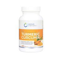 Naples Naturals Turmeric Curcumin with Black Pepper (Piper Nigra), Temporary Relief for Joint Pains and Aches (1 Bottle)