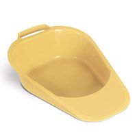 Portable, Easy to Clean Fracture Bed Pan with Built-in Handle - Gold 1 Each