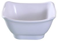 Yanco OK-5450 Osaka-2 Bowl, Square, 10 oz Capacity, 4.75" Length, 4.75" Width, 2.25" Height, Melamine, White Color, Pack of 48