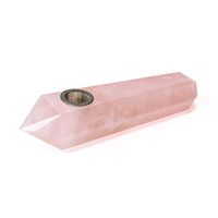 rongyi Exquisite Pink, six-Drill Portable Pipe 3 Screen Filter and 1 Brush