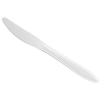 Dart K6BW, 6.5-Inch Style Setter White Polypropylene Knives, Plastic Disposable Catering Take Out Knives (100)