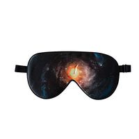 ZIMASILK 100% Natural Silk Sleep Mask Blindfold,Adjustable Super-Smooth Soft Eye Mask for Sleep with Bag(Pattern 4)