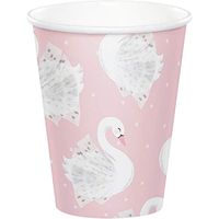 Stylish Swan Paper Cups, 24 ct