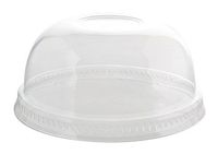 Fineline Super Sips 3195DL 95mm PET Dome Lid No-Hole, Clear