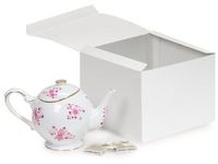 WHITE GLOSS Gift Boxes 8 x 8 x 6"100% Recycled ~ 1 Piece Box (1 unit, 50 pack per unit.)