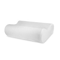 SensorPEDIC Classic Contour Memory Foam Neck Pillow with Ventilated iCOOL Technology Standard, White